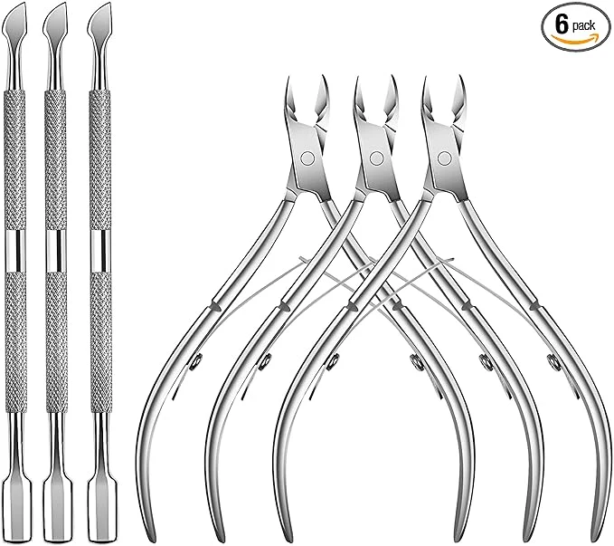 Refined 6 Packs Cuticle Trimmer with Pusher Classic