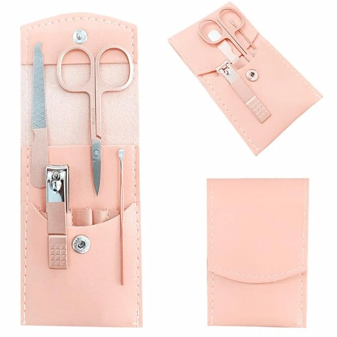 World-Class Manicure Set Professional Women Nail Clippers Kit 4PCS， Stainless Steel Nail Detailed