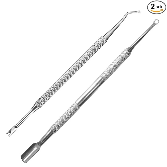 Expertly Made Premium Stainless Steel Manicure Tools 2-Piece Set Upgrade Gel Nail Polish Prestigious