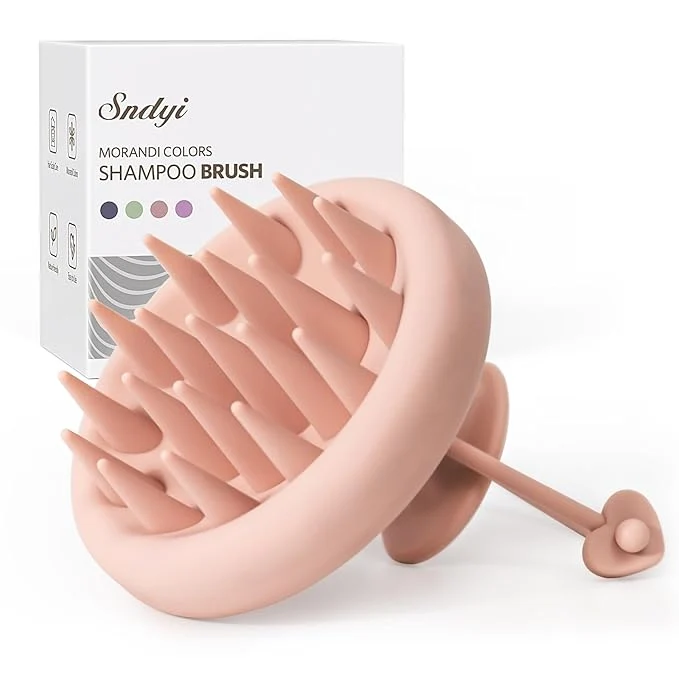 Environmentally Friendly Sndyi Silicone Scalp Massager Shampoo Brush Hair Scrubber Authentic
