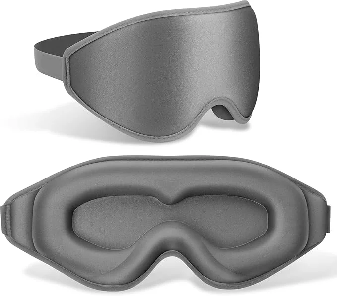 Certified FlyCoco 99 Fully Block Out Light Eye Sleep Mask 3D Deep Contoured Eyes Cover Safe