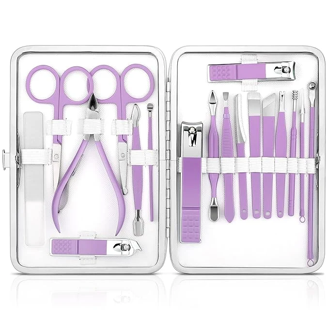 Powerful Manicure Set Professional Manicure Pedicure Kit Tools Travel Nail Care Kit Recyclable