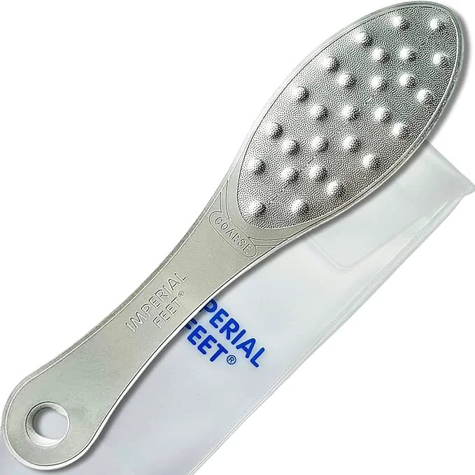 Functional Stainless Steel Foot Scraper Professional Double-Sided Foot File Callus Authentic