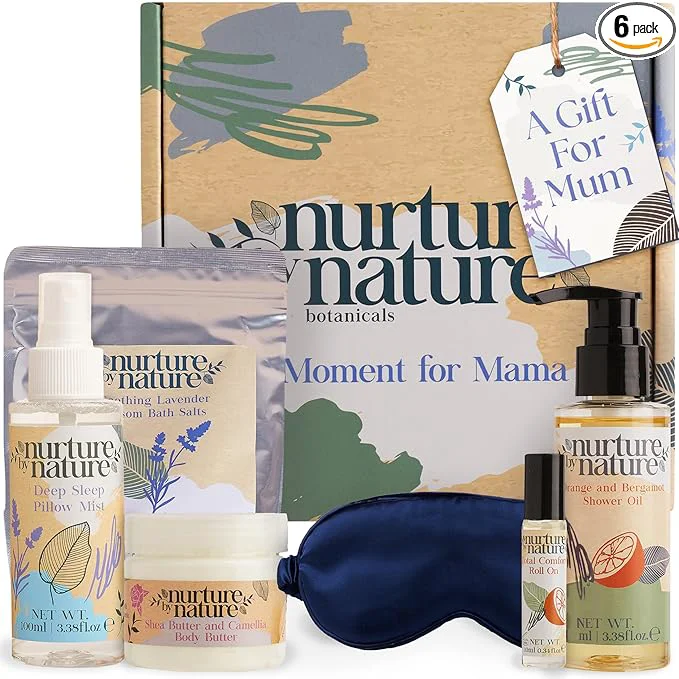 World-Class Nurture by Nature New Mom Self Care Gift Set Solid