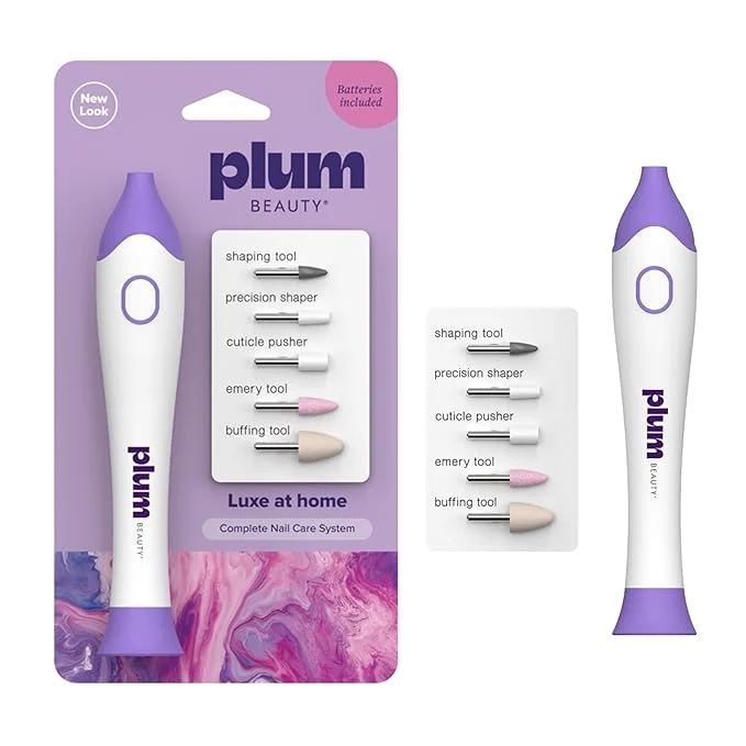 High-Quality Plum Beauty Complete Nail Care System – 5-in-1 Professional Electric Manicure Functional