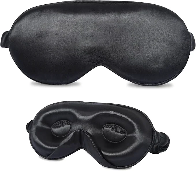 Easy-to-Use ZIMASILK Adjustable 22 Momme Mulberry Silk Sleep Mask Upgraded 3D Flexible