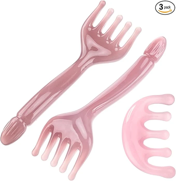 Healthy ProSuites 3 Pack Head Massager Scalp Comb Resin Scalp Stress Relax Tool Durable