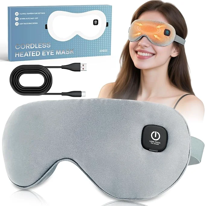 Dependable Cordless Heated Eye Mask for Dry Eyes Relief Authentic