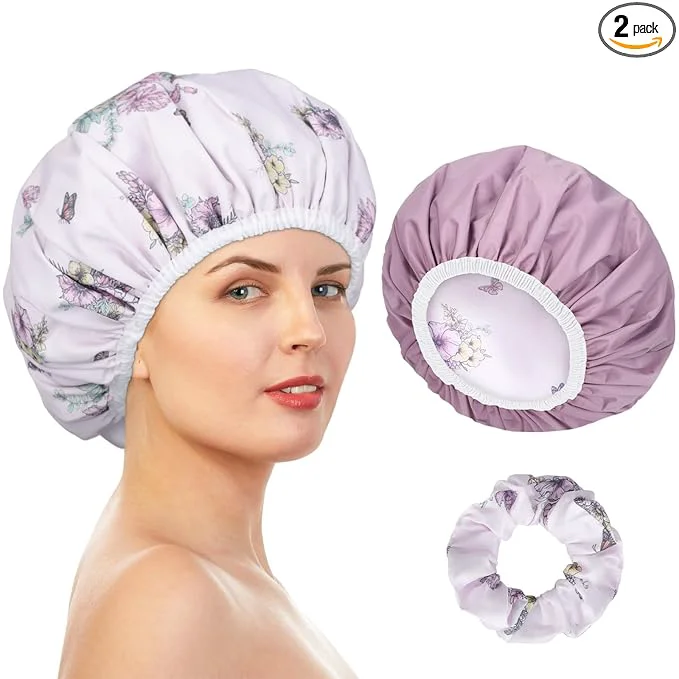Trendy Pengxiaomei Double-Sided Shower Cap Optimized
