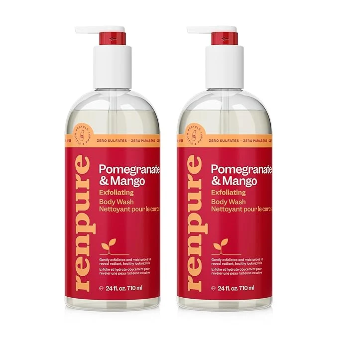 Classic Renpure Pomegranate Mango Exfoliating Body Wash Responsible