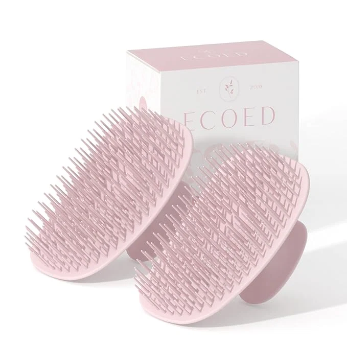 Top-Quality ecoed 2 PC Scalp Massager Shampoo Brush Scalp Scrubber Exfoliator Fine