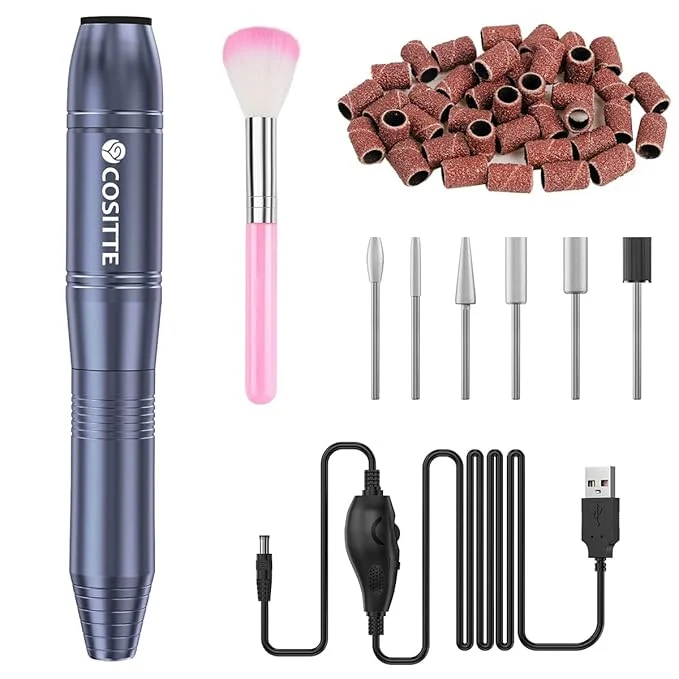 Refined COSITTE Electric Nail Drill USB Electric Nail Drill Machine Fine