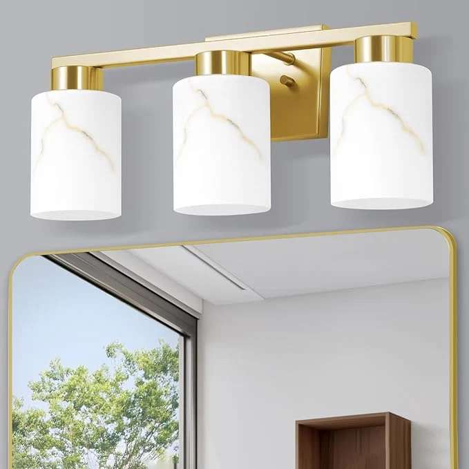 Expertly Made 3-Light Bathroom Light Fixtures Modern Vanity Lights Living Room E26 Base Top-Quality