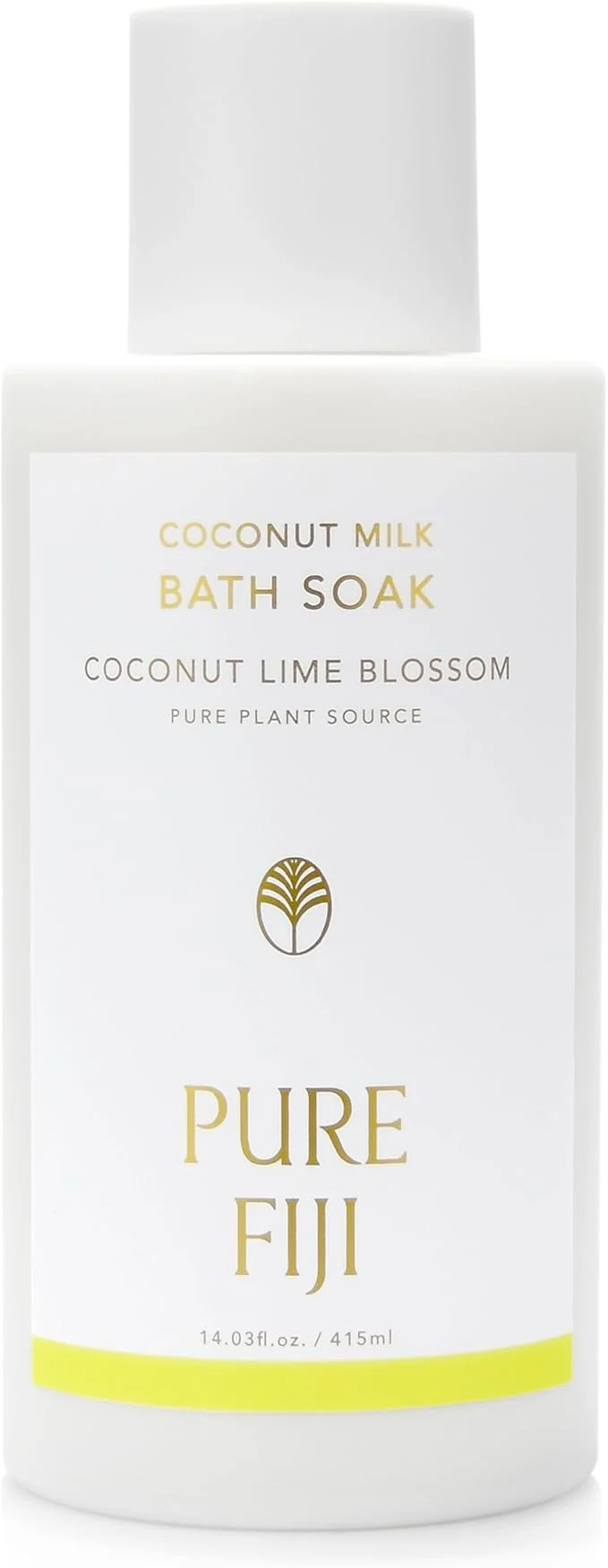 Secure Pure Fiji Coconut Milk Bath Soak Coconut Lime Blossom Eco-Friendly