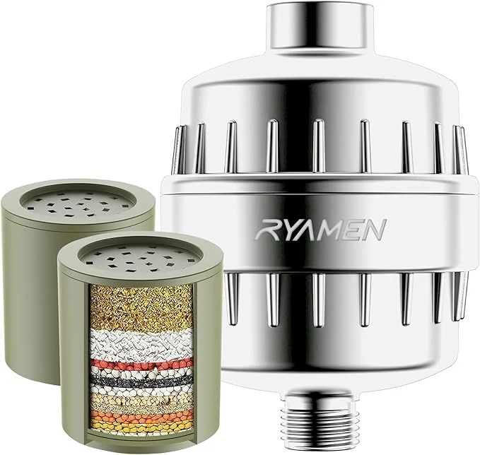 Carefully Designed Ryamen Heavy Duty Shower Filter Shower Water Filter 99 REMOVAL Shower Head Clean