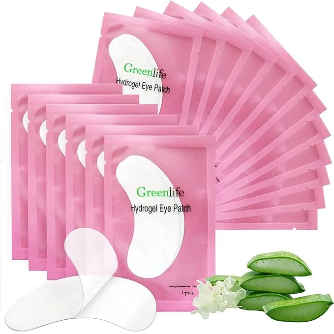Lightweight 100 Pairs GreenLife Natural Hydrogel Eye Gel Pads Detailed