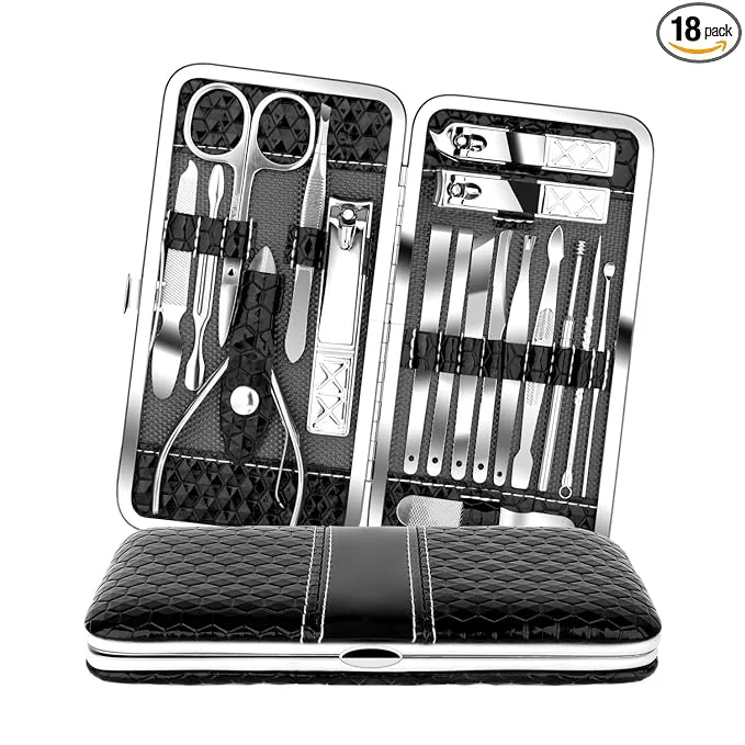 Comfortable Teamkio Manicure Pedicure Set Nail Clippers Travel Hygiene Kit Stainless Steel Proven