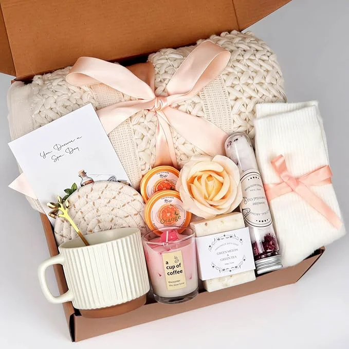 Exclusive Birthday Gift for 40 50 60th Women Get Well Soon Self Care Package Unique Spa Pure