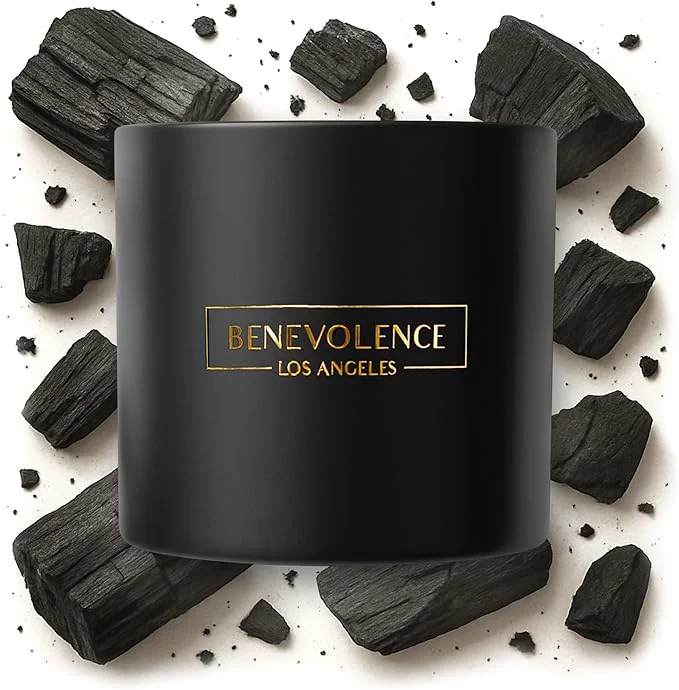 Solid Benevolence LA 3 Wick Candle Charcoal Large Scented Candle Soy Candles Quality