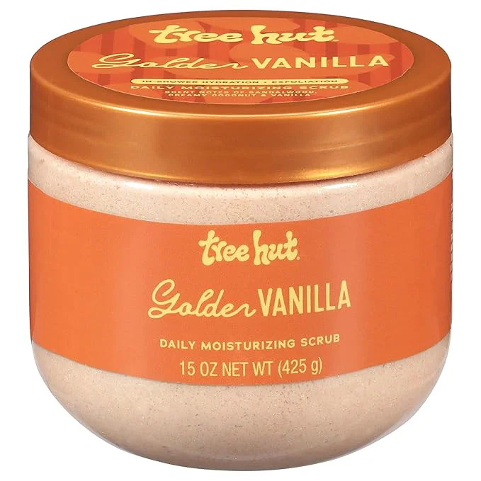 Soft Tree Hut Golden Vanilla Daily Moisturizing Scrub Gentle Exfoliating Hydrating Original Design