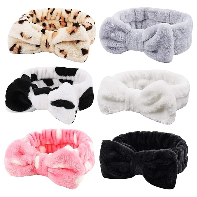 Soft WHAVEL 6 Pack Spa Headband Makeup Headband Face Wash Headbands Make Up Hair Genuine