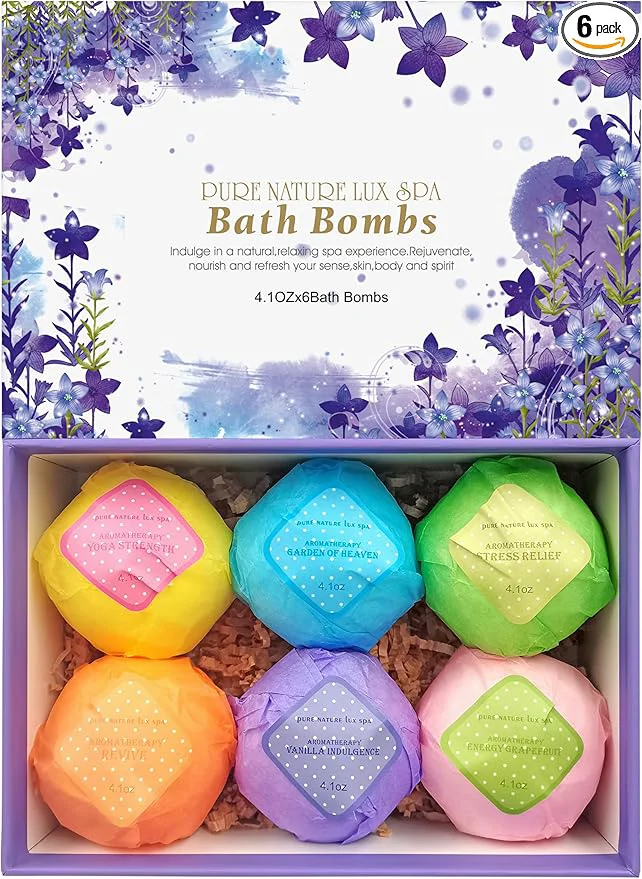Easy-to-Use Bath Bombs Gift Set Sustainable