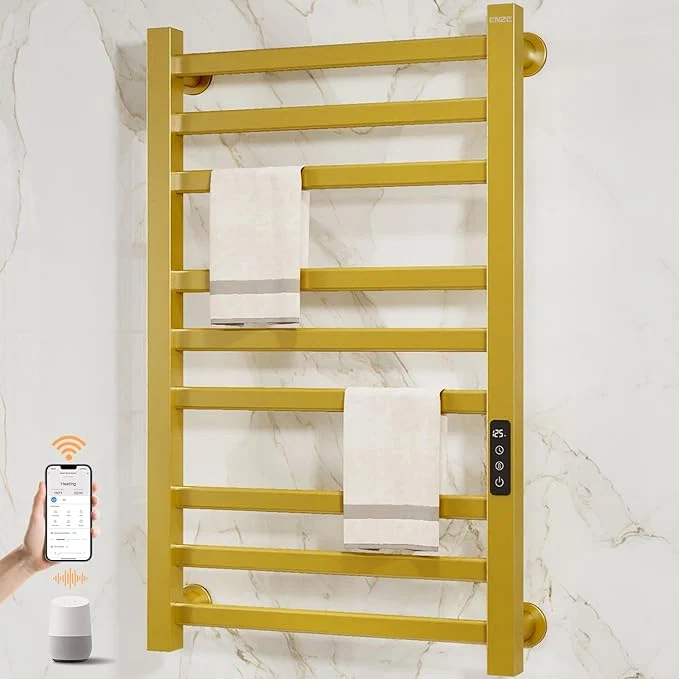 Secure ENZE Smart Heated Towel Rack 9-Bar Wall-Mounted Electric Towel Warmer 230W Expertly Made
