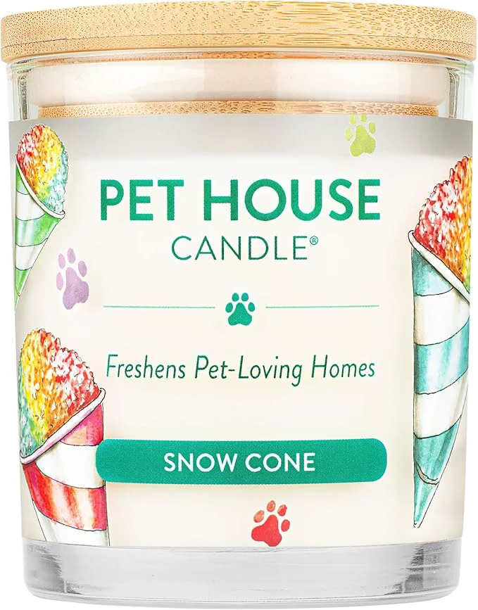 Organic Pet House Candles Plant-Based Clean Burning Long Lasting Pet Odor Candle Fine Crafted