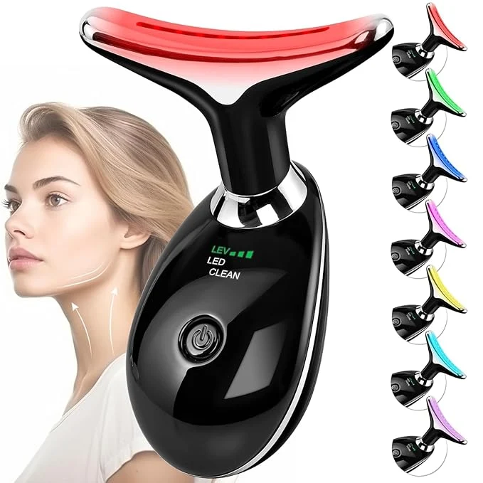 Classic Facial Massager Red-Light-Therapy-for-Face and Neck Face culpting Wand Green