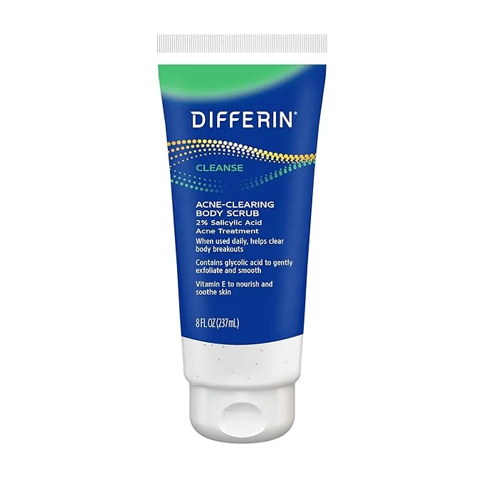 Elegant Differin Body Scrub with Salicylic Acid Acne Clearing Improves Tone and Texture Fast
