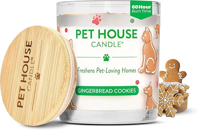 Elegant Pet House Pet Odor Candle Plant Based Soy Candle Clean Burning Long Lasting Versatile