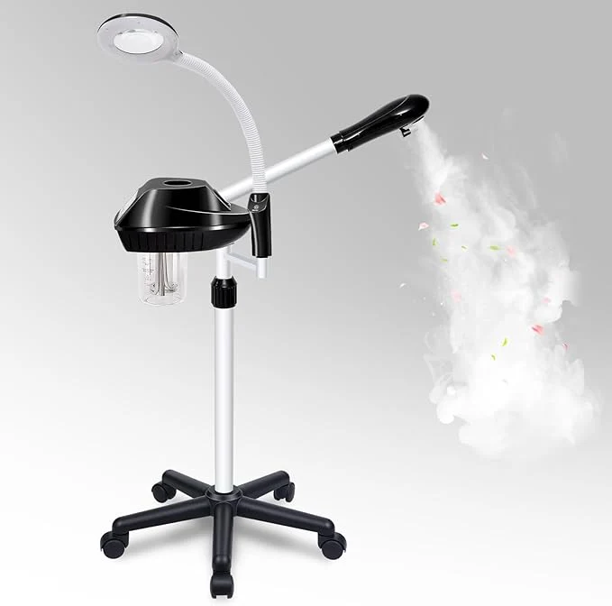 Practical Professional Facial Steamer 2 in 1 Facial Steamer on Wheels Recyclable