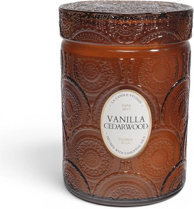 Excellent LEOBEN CO – Vanilla Cedarwood Scented Candle – 18oz Heirloom Collection Design Efficient