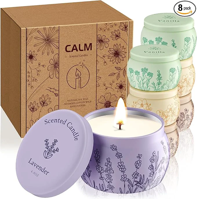 Green WarmEmbrace Scented Candles Presents Official