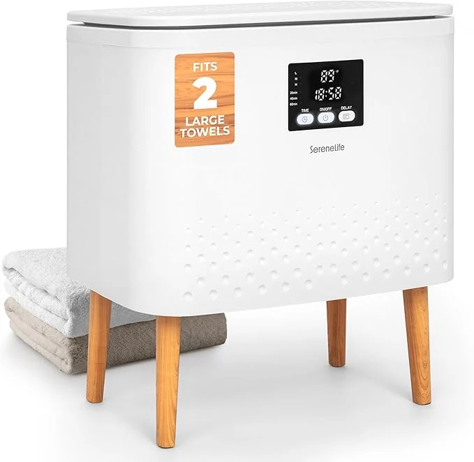 Top-Quality SereneLife Rectangular Towel Warmer Bucket Large Capacity Blanket and Towel Consistent