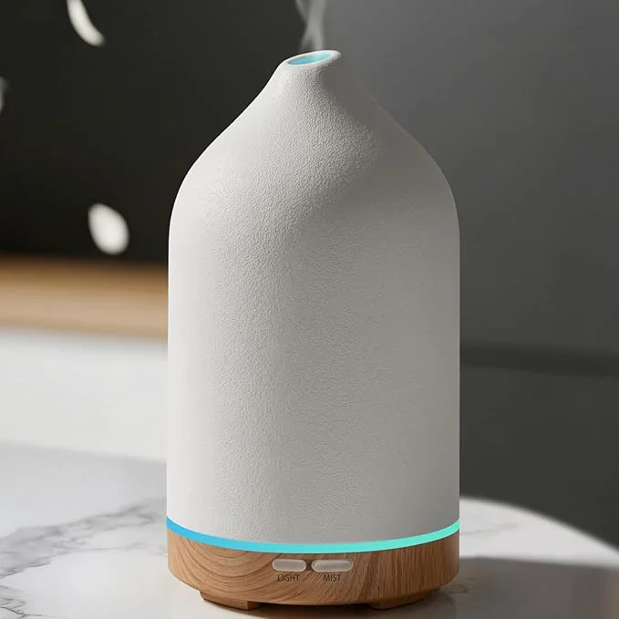 Professional URPOWER 120ML Ceramic Essential Oil Diffuser Ultrasonic Aromatherapy Diffuser Trendy