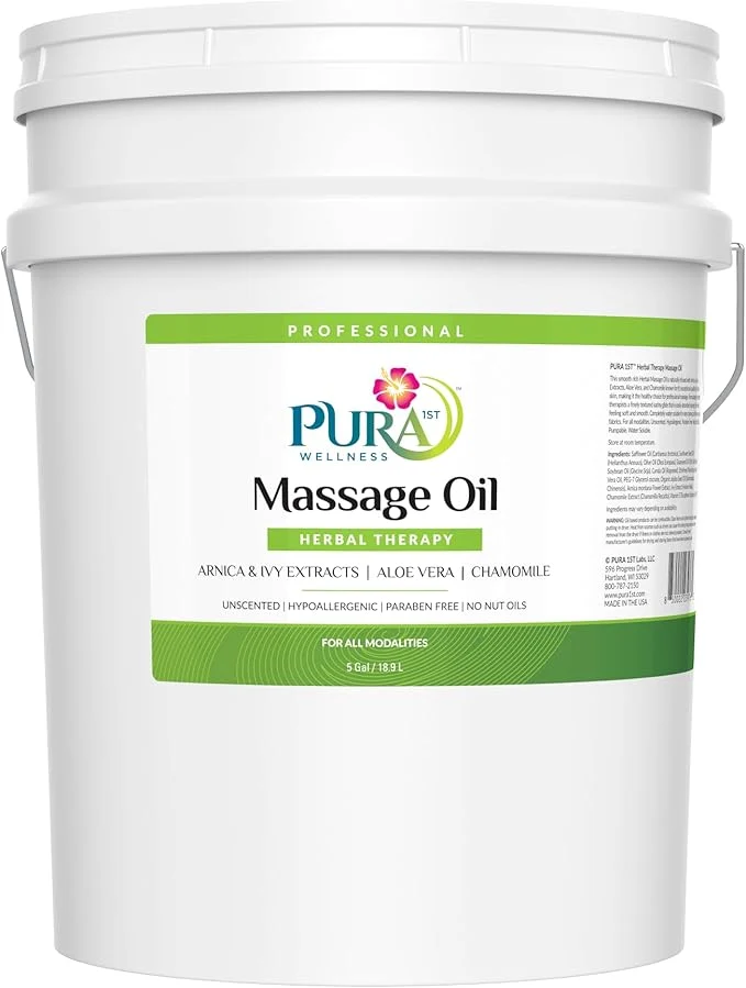 Easy-to-Use Herbal Therapy 5 Gallon Massage Oil Aloe Vera Professional Massage Therapy Carefully Designed