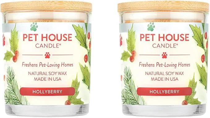 Fine Crafted One Fur All Pet House Candle 2 Pack Outstanding