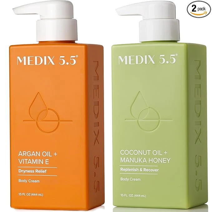 Smart Medix 5.5 Argan Oil Coconut Oil Skin Care Set Moisturizer Cream Body Face Fine Crafted