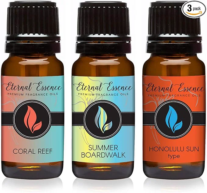 Superior Trio – Summer Boardwalk Honolulu Sun Coral Reef – Premium Fragrance Oil Trio High-Quality