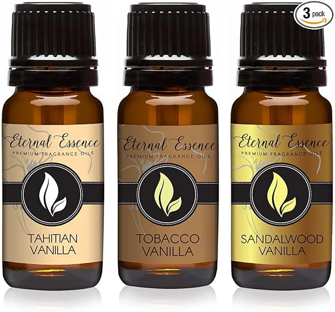 First-Class Trio – Tahitian Vanilla Tobacco Vanilla – Premium Fragrance Oil – Sandalwood Sustainable