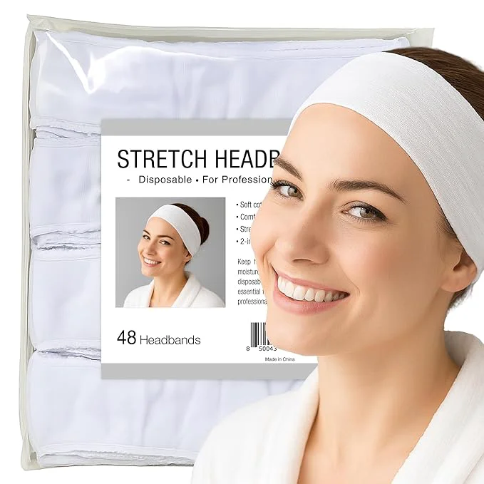 Long-Lasting APPEARUS 480-Count Disposable Spa Headbands Fine Crafted