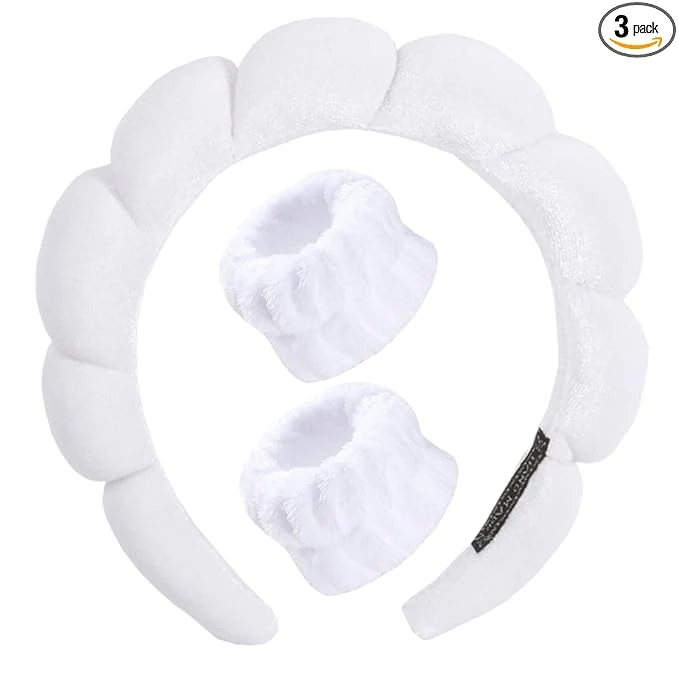 Specialty Luckybear Spa Headband for Face Washing Velvet Makeup Headband High-Performance