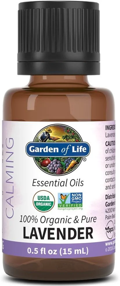 Artisan Garden of Life Essential Oil Lavender 0.5 fl oz USDA Organic Pure Secure