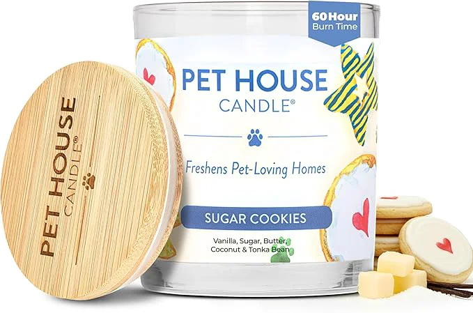 Refined Pet House Candles Plant Based Cookie Scented Candle Clean Burning Long Lasting Original