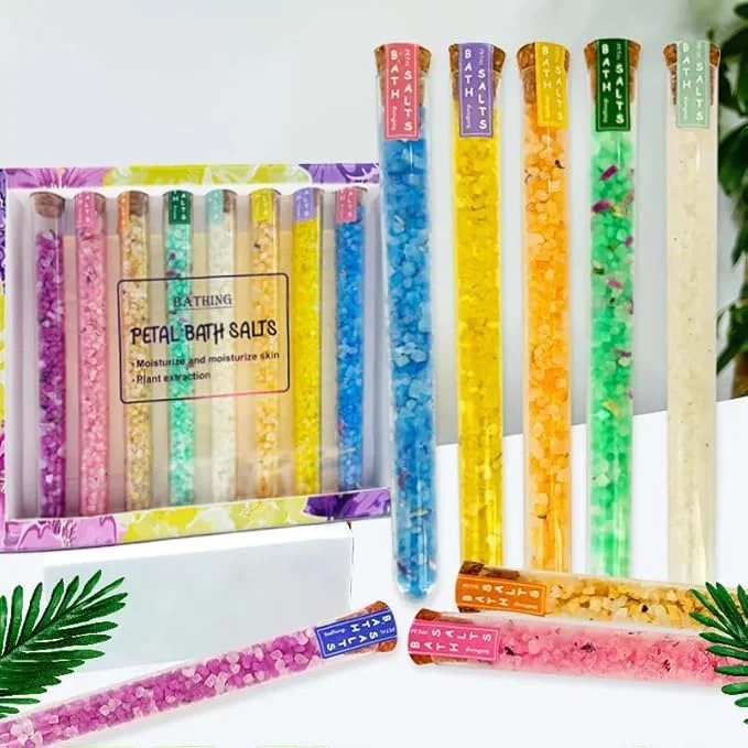 Pure Bath Salts for Women Relaxing Bath Salts Gift Set Travel Size Exclusive