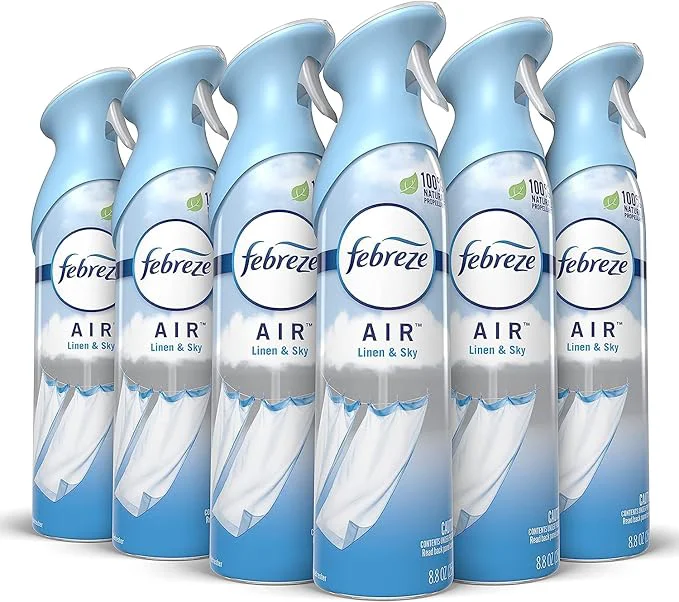 Carefully Designed Febreze Odor-Eliminating Air Freshener Linen Sky 8.8 fl oz Smooth