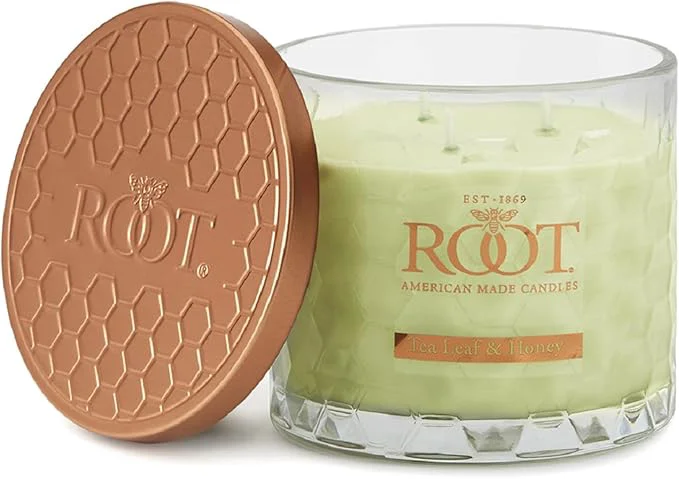 Professional Root Candles Scented Candles Honeycomb Glass Premium Handcrafted Beeswax Blend Artisan