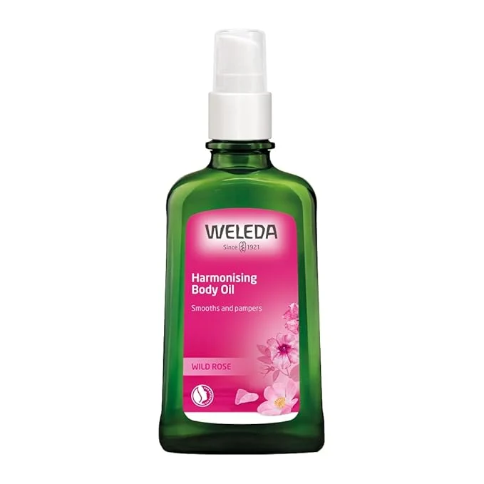Premium Material Weleda Pampering Wild Rose Body and Beauty Oil 3.4 Fluid Ounce Plant Rich Authentic