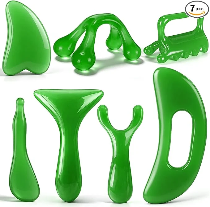Certified Ceenna 7 Pcs Gua Sha Massage Tools Set User-Friendly